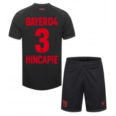 Bayer Leverkusen Piero Hincapie #3 Hemmaställ Barn 2023-24 Korta ärmar (+ Korta byxor)